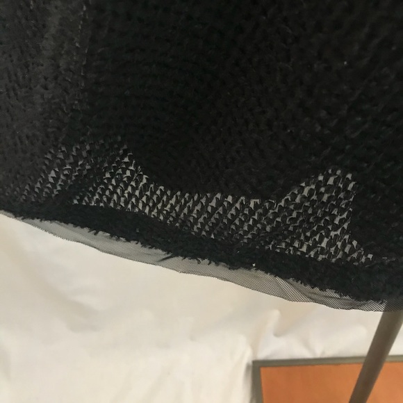 Max & Cleo Black Dress 8 EUC Sheer Tulle Ribbon Sleeveless - Picture 9 of 11